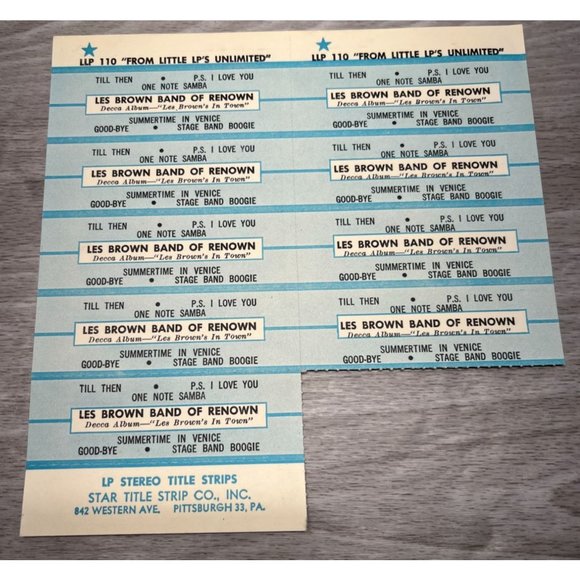 Les Brown's In Town Compact 33 Jukebox 7" Record DECCA DL 74607 Jazz Big Band - Picture 6 of 6